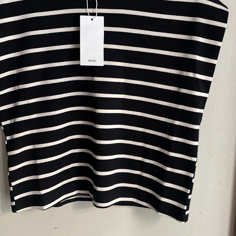Mango Shoulder pad striped t-shirt - Picture 7 of 16